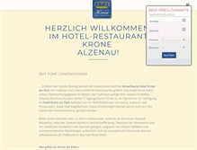 Tablet Screenshot of krone-alzenau.de